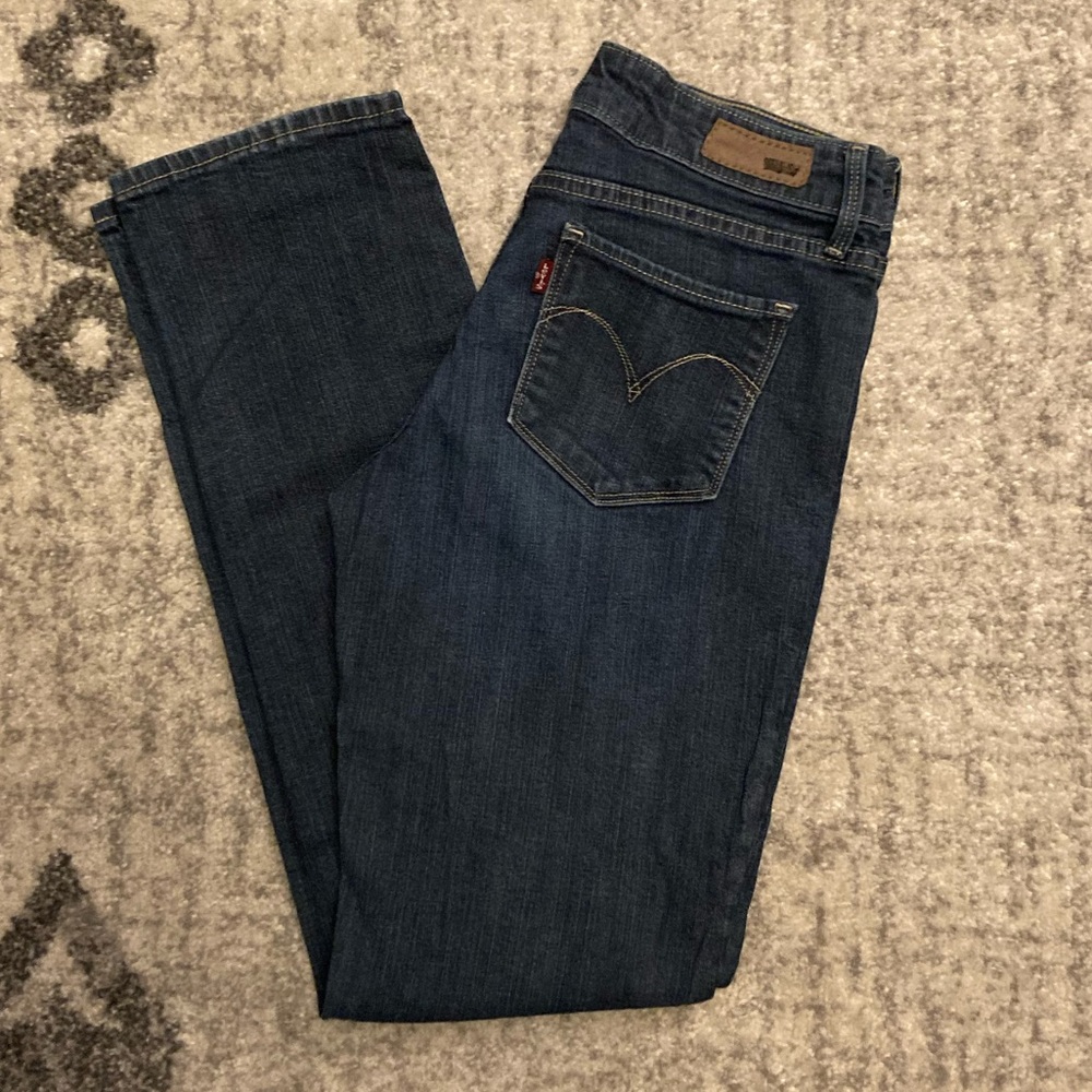 Levi’s Demi Curve Straight Blue Jeans
